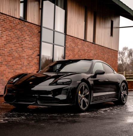 Black Porsche getting mobile detailing in El Paso